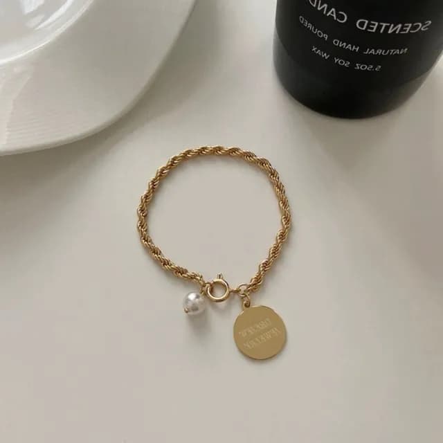 【bibi】雙11 輕奢巴洛克 珍珠 法式 小眾手鍊 小香風 古典風 優雅氣質 情人節禮物(手鍊)