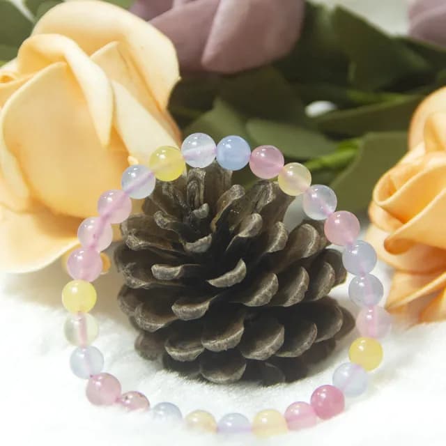 【德山珠寶】6mm摩根石造型手鍊(情人節生日禮物飾品母親節水晶手鍊CE476)