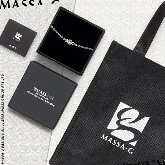 【MASSA-G 】星之光 誕生石金屬鍺錠白鋼水晶手鍊