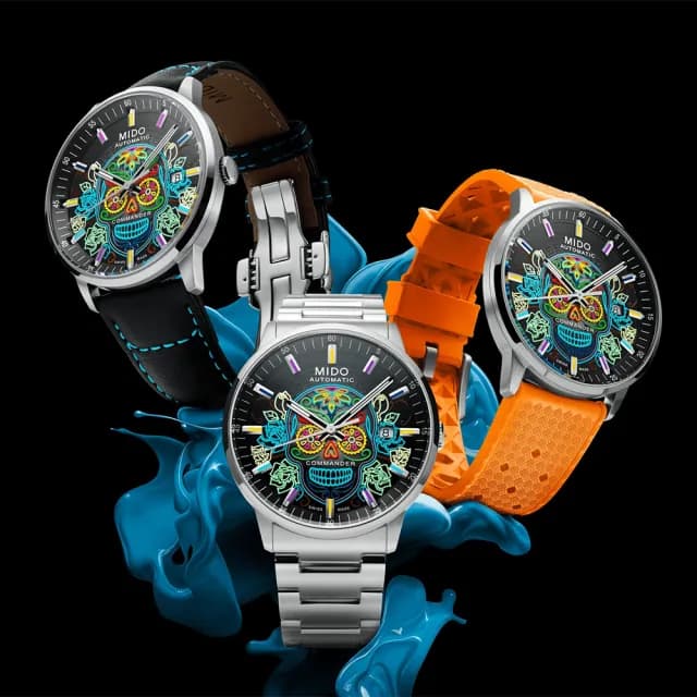 【MIDO 美度】M021.407.11.411.04 COMMANDER 香榭系列 亡靈節漸層機械錶 套錶-40mm(M0214071141104)