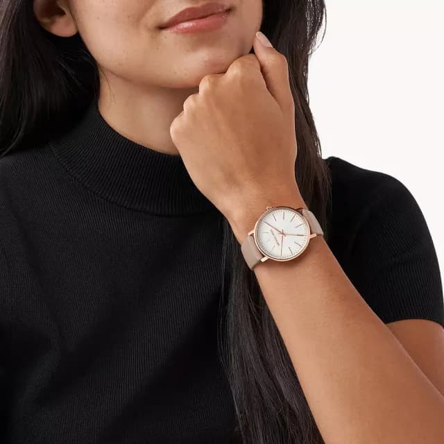 【Michael Kors】MK Pyper 秋冬時尚 紐約石英三針女錶 手錶-38mm 百搭配件 送禮 禮物 推薦(任選均一價)