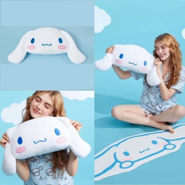 【SANRIO 三麗鷗】大耳狗 抱枕 美樂蒂 酷洛米 靠墊靠枕玩偶抱枕(女友女兒老婆生日情人聖誕交換禮物)