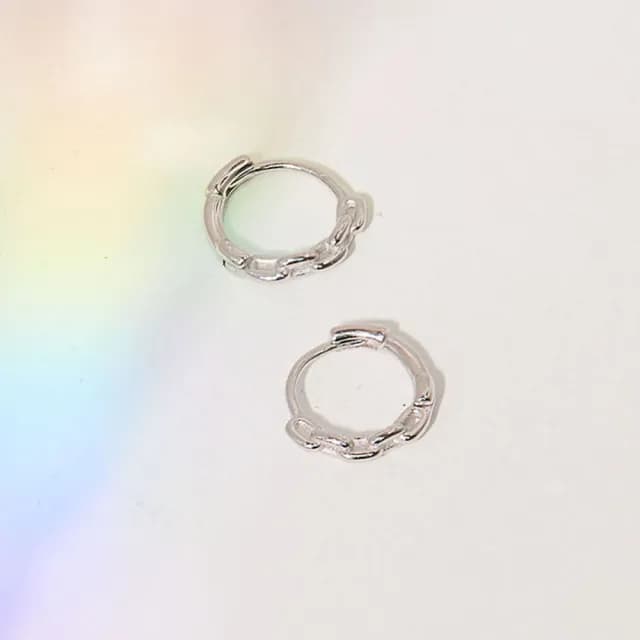 【vacanza】迷你鏈．純銀耳環