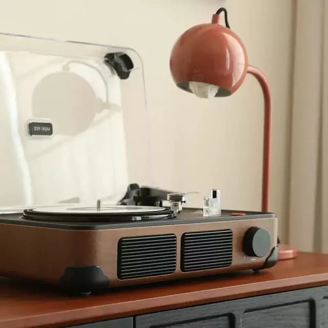 【SYITREN 賽塔林】新世代設計語彙 黑膠唱片機/自帶喇叭/可當 藍芽喇叭(保固一年/完整售後/T400)
