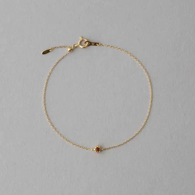 【ete】K18YG Fleur芙蓉手鍊(1、2、3、6、8、10、11、12月)