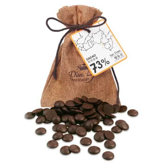 【Diva Life】單一產區鈕扣型黑巧克力1袋