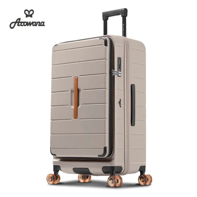 【Arowana 亞諾納】買箱送箱★30吋果凍溜溜諾飛輪河馬上開箱｜前開箱行李箱/旅行箱(多色任選)