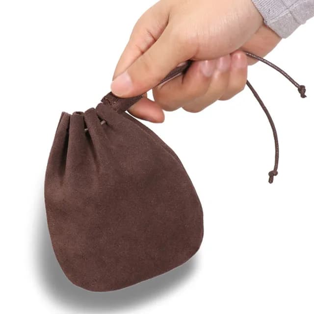 【KT DADA】雙11 真皮零錢袋 抽繩收納包 零錢包 束口袋 錢包 復古錢包 復古束口包 硬幣收納袋