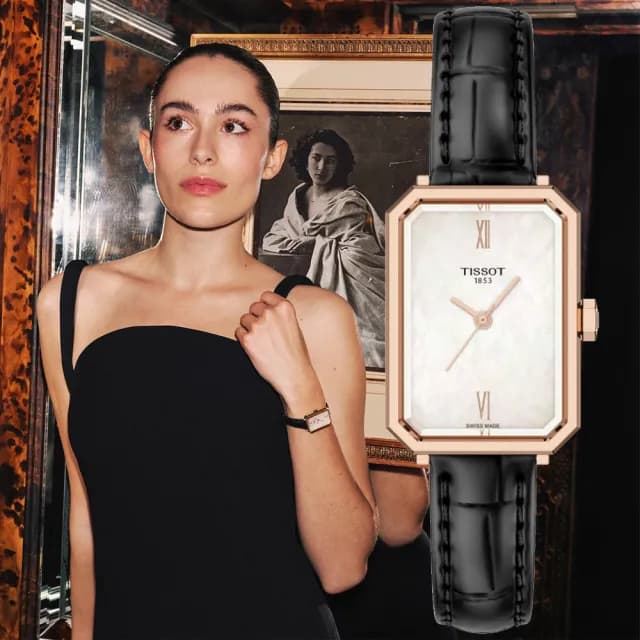 【TISSOT 天梭】SRV系列 經典幾何時尚腕錶 雙11 特惠 推薦(T1601103611300)