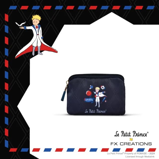 【FX CREATIONS】雙11 環遊法國-票卡零錢包-黑 LPP243005-01