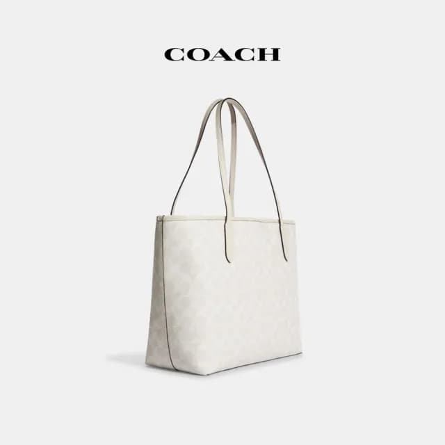 【COACH】蔻馳官方直營 CITY經典Logo托特包 托特手袋-多色任選(5696)