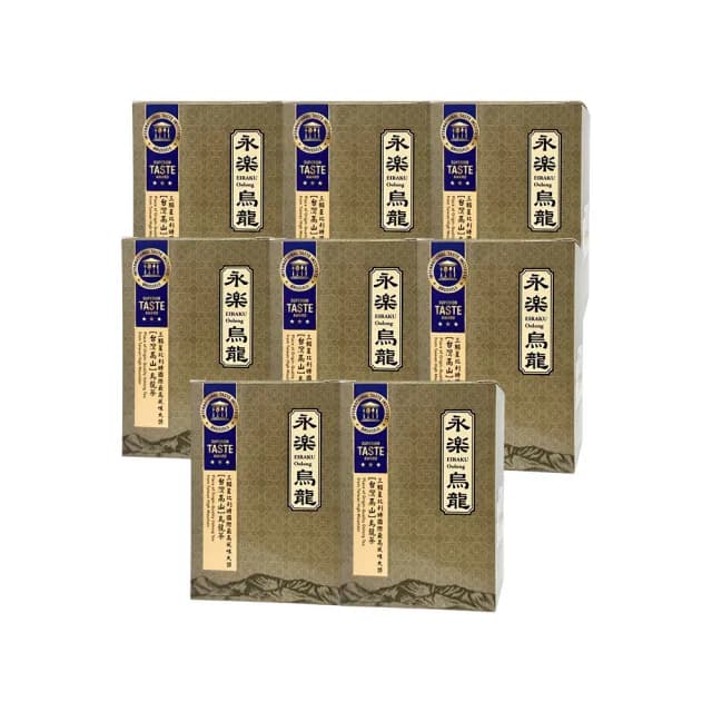 【EiRAKU】永樂烏龍茶75g 二兩 x 8入(茶葉 高山茶 阿里山 特富野茶 清爽 國際風味絕佳獎章)