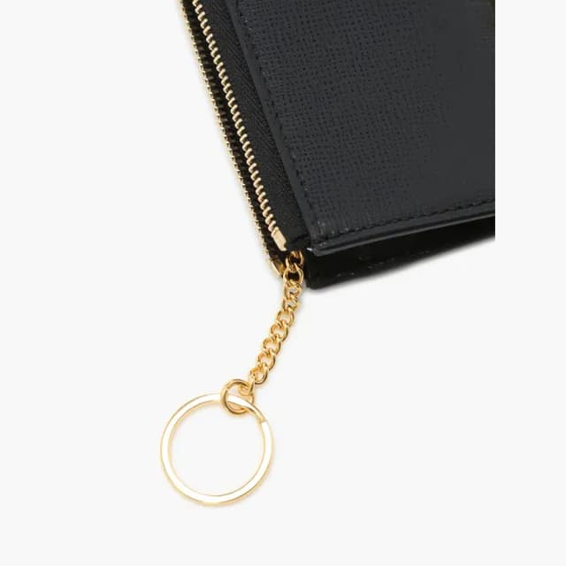 【agnes b.】Voyage City 皮革 零錢包(黑色)