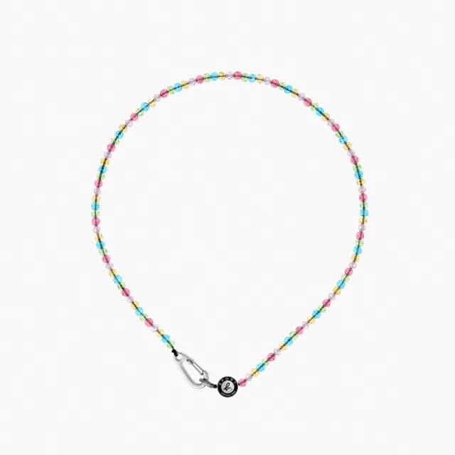 【agnes b.】Sport b. b logo 項鍊(銀色)