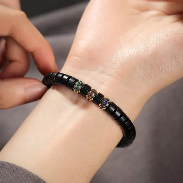 【MoonDy】雙11 小葉紫檀手串 串珠手鍊 直切藥片珠 黑檀木手串 佛珠手環 文玩飾品