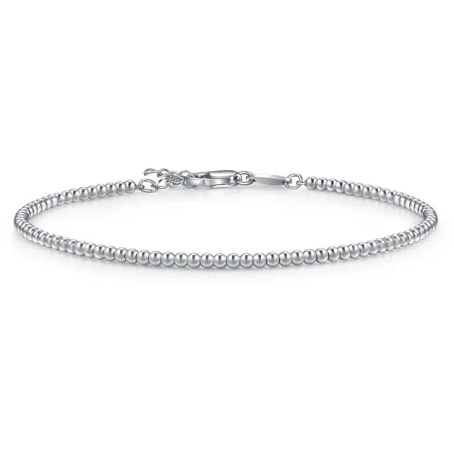 【點睛品】網路獨家款 微光點點 鉑金手鍊_計價鉑金(19公分)