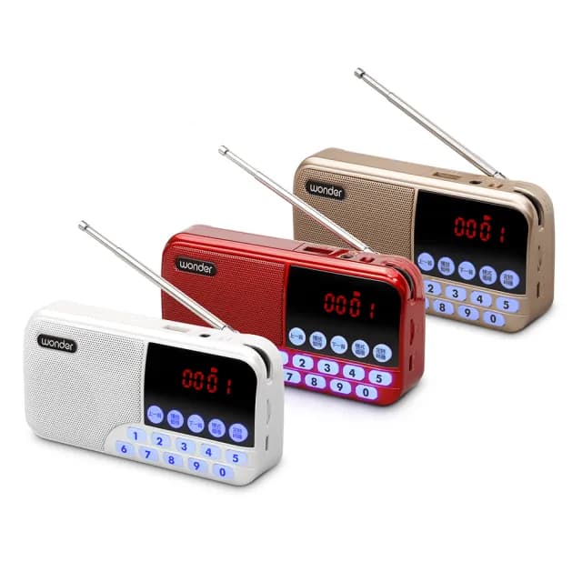 【WONDER 旺德】藍牙/USB/TF收音機 WS-T039U(登山 戶外 長輩禮物 口袋)