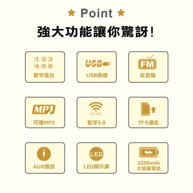 【WONDER 旺德】藍牙/USB/TF收音機 WS-T039U(登山 戶外 長輩禮物 口袋)