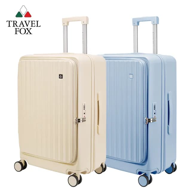 【TRAVEL FOX 旅狐】24吋爵士旅人上掀式前開拉鍊行李箱