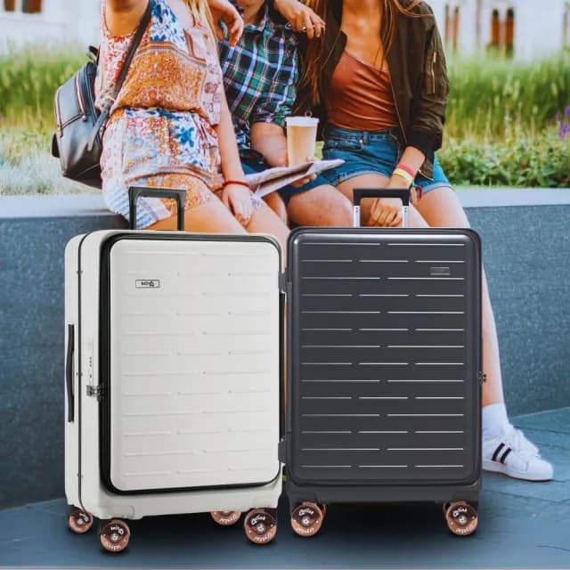 【Arlink】水晶輪24吋 1:9 上掀式行李箱 拉桿箱(行李箱24吋/行李箱上掀式/行李箱保護套/拉鍊行李箱)