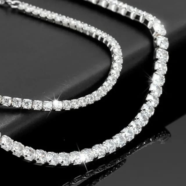 【LEEHER】雙11 莫桑石/直排設計/純銀飾品/女用手鍊/簡約設計/女手鍊/質感配件/日常百搭/氣質手鍊