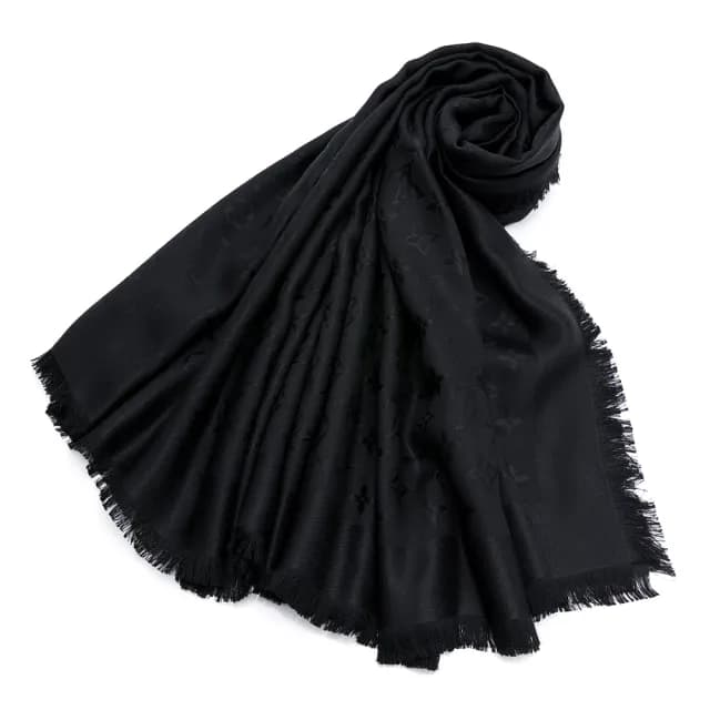 【Louis Vuitton 路易威登】經典MONOGRAM羊毛絲綢披肩/圍巾142 x 142 cm(多色任選)