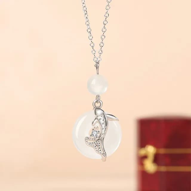 【巴黎精品】現貨+預購 頂級925純銀項鍊女項鍊項鏈鎖骨鍊情人節禮物情侶對鍊(錦鯉成雙男女飾品a1li83)