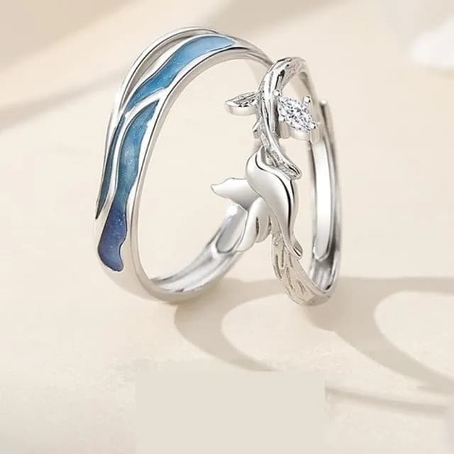 【巴黎精品】現貨+預購 頂級925純銀戒指婚戒女鑽戒開口戒情侶對戒尾戒情人節禮物(飛鳥與海男女飾品a1li78)