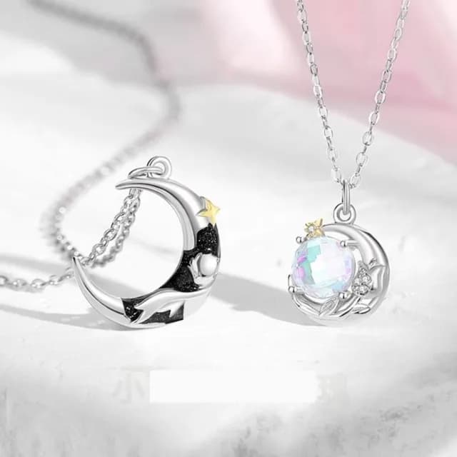 【巴黎精品】現貨+預購 頂級925純銀項鍊女項鍊項鏈鎖骨鍊情人節禮物情侶對鍊(小王子玫瑰男女飾品a1li61)