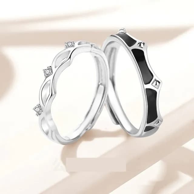 【巴黎精品】現貨+預購 頂級925純銀戒指婚戒女鑽戒開口戒情侶對戒尾戒情人節禮物(公主騎士男女飾品a1li54)