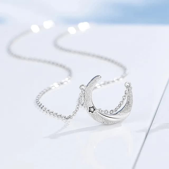 【巴黎精品】現貨+預購 頂級925純銀項鍊女項鍊項鏈鎖骨鍊情人節禮物情侶對鍊(為你星動男女飾品a1li44)