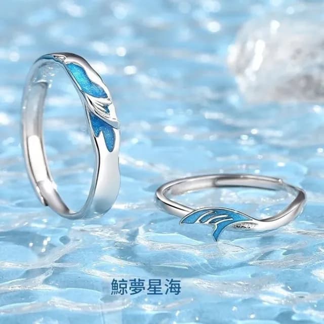 【巴黎精品】現貨+預購 頂級925純銀戒指婚戒女鑽戒開口戒情侶對戒尾戒情人節禮物(鯨夢星海男女飾品a1li11)