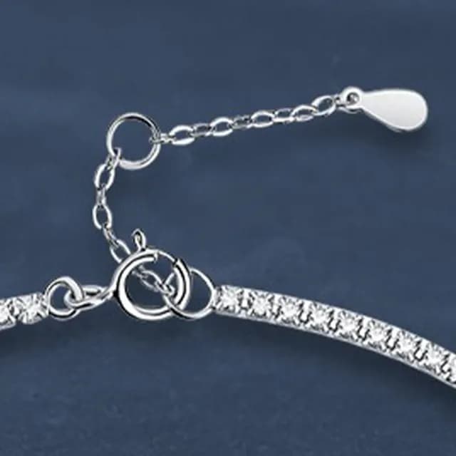 【LEEHER】雙11 手鍊/純銀手鍊/排鑽手鍊/鑲鑽手鍊/抗過敏/S925手鍊/莫桑鑽手鍊