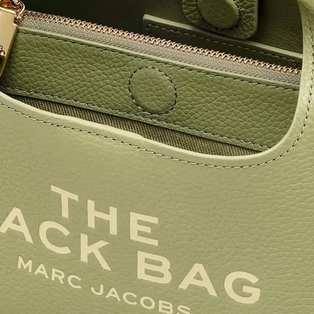 【MARC JACOBS】官方直送 THE SACK 蘆葦綠小型皮革手袋