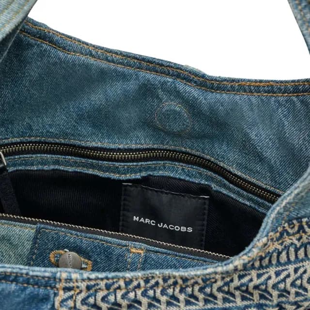 【MARC JACOBS】官方直送 THE SACK 單寧大型皮革手袋