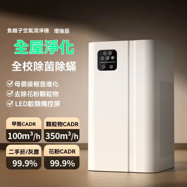 【VWV】空氣清凈機 智能空氣凈化器 輕音運行(負離子款 除花粉灰塵二手煙 觸控操作 簡潔高效 靜音設計)