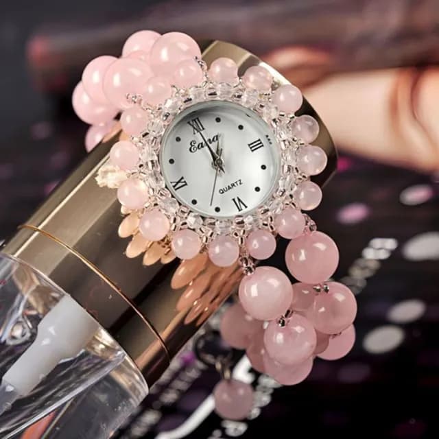 【Penny珮妮】天然粉晶手錶鍊  2款可選(母親節 送女友 送閨蜜 交換禮物 尾牙 新年 結婚 情人節)