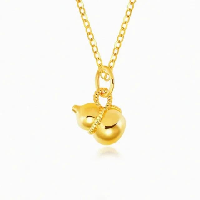 【Penny珮妮】黃金999 葫蘆 吊墜項鍊(母親節 情人節 生日禮物 交換禮物 尾牙 新年 結婚)