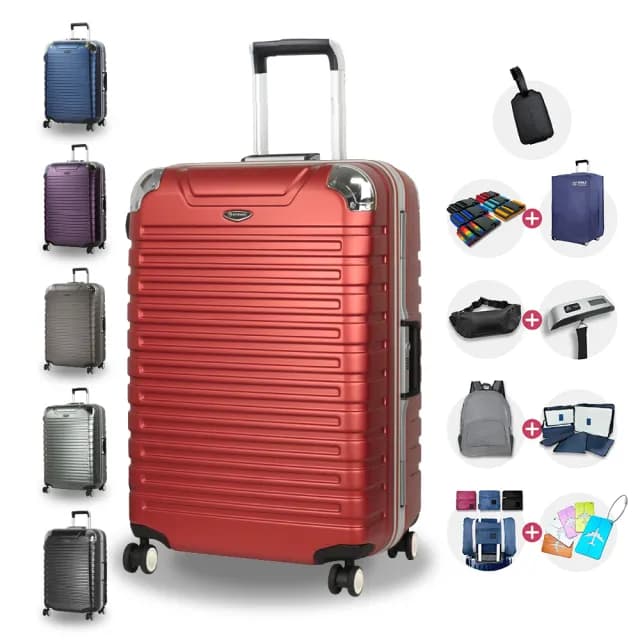 【eminent 萬國通路】25吋 雙排輪 輕量 TSA海關鎖 深鋁框 9Q3 行李箱 旅行箱(送旅遊用品15項+託運套)