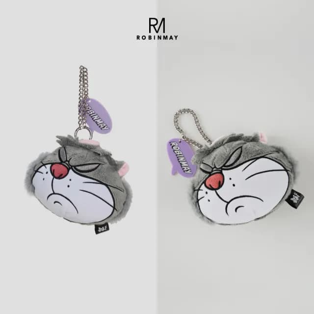 【ROBINMAY】迪士尼貓狗系列魯斯佛零錢包(雙11/拉鍊封口)