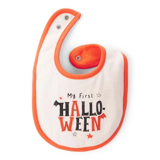 【Carter’s官方授權】甜甜小南瓜嬰兒圍兜(原廠公司貨 童裝)