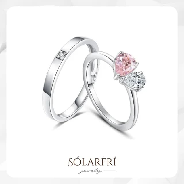 【SOLARFRi】多款 閃耀浪漫對戒指｜可調整戒圍大小附品牌禮盒(情侶女友老婆情人生日紀念日禮物)