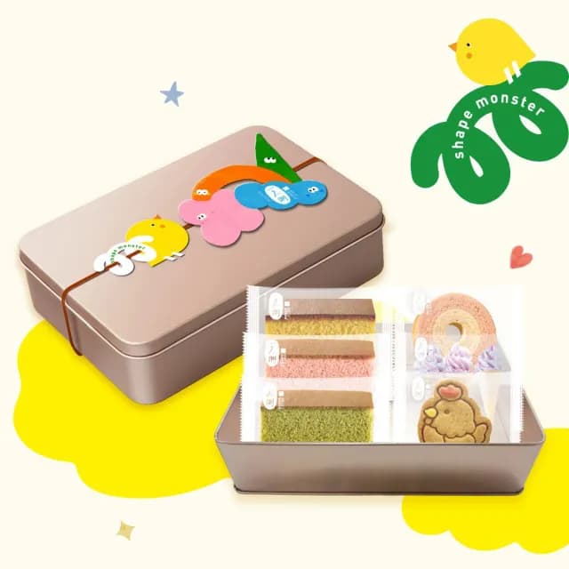 【一之鄉】小怪獸的派對禮盒(新上市彌月禮盒/附提袋/常溫蛋糕)