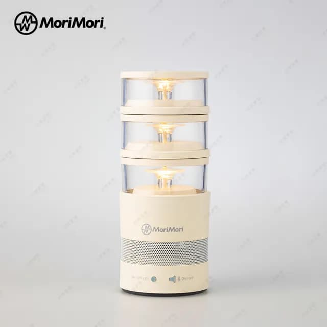 【日本MoriMori】LASMO LED Speaker 藍牙喇叭(WHITE 松本素白)