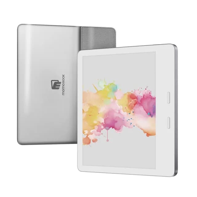 【momoBOOK】 7吋 彩色電子書/電子閱讀器+晨霧藍保護套組