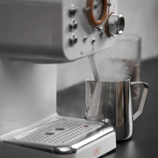 【Planit 百藍尼】半自動義式膠囊兩用咖啡機(超越萬元咖啡機的極致享受 珍珠白)