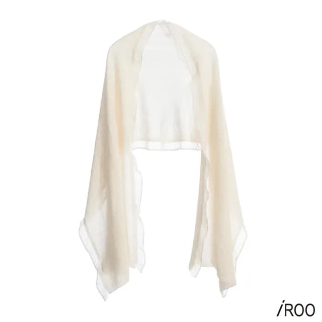 【iROO】100%純羊毛經典圍巾