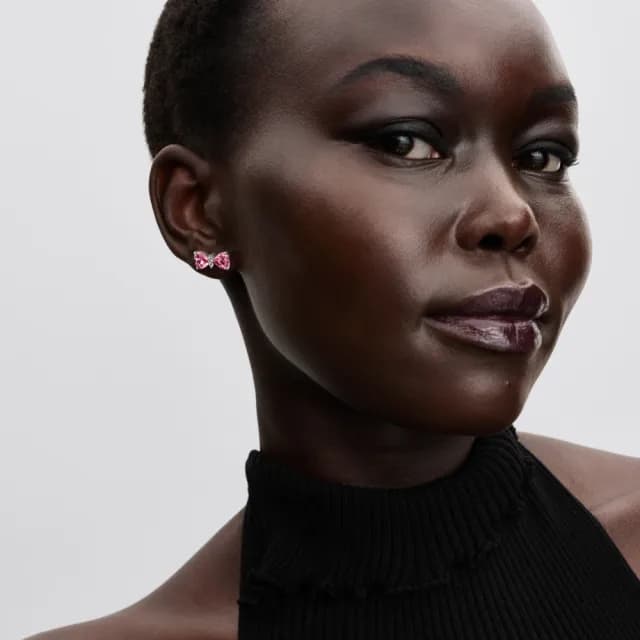 【Pandora 官方直營】璀璨蝴蝶結耳環