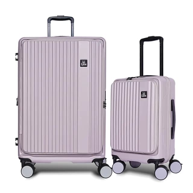 【LYNX官方直營】美國山貓24吋第三代前開行李箱(70MM避震煞車雙排輪、防爆拉鏈、TSA海關鎖、可加大)