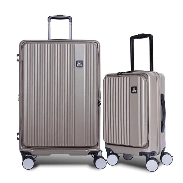 【LYNX官方直營】美國山貓26吋第三代前開行李箱(70MM避震煞車雙排輪、防爆拉鏈、TSA海關鎖、可加大)